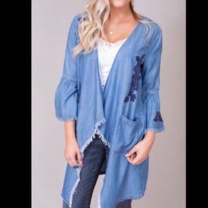 NWT Billy T Rose Embroidered Jacket